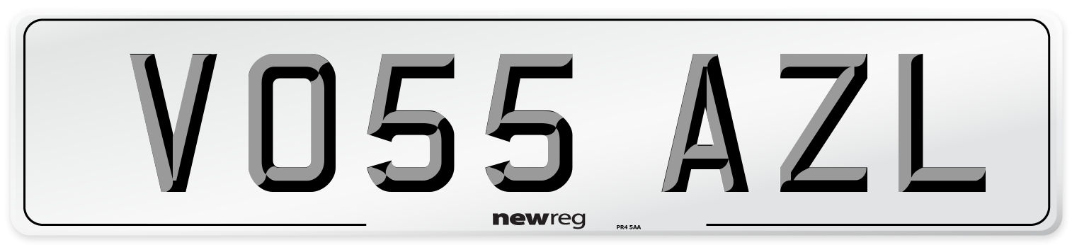 VO55 AZL Number Plate from New Reg